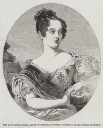 Feu Donna Maria, reine du Portugal